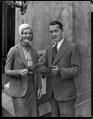 Image of Railway employee with Wee Coyle, probably in Seattle, circa 1930