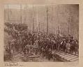 Image of Large group of people at Stampede Pass Tunnel, circa 1888