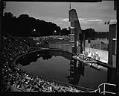 Image of Aqua Theatre at Green Lake during a production, Seattle, 1957