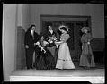 Image of Showboat Theatre interior showing actors during a production, University of Washington, Seattle, 1938