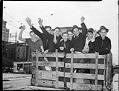 Image of Young men leaving Seattle for a Civilian Conservation Corps camp, April 14, 1937