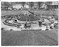Image of The  International Fountain under construction for the Seattle World's Fair, 1961