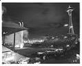 Image of Fireworks in Memorial Stadium during the closing ceremonies of the Seattle World's Fair, 1962