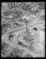 Image of Aerial view of construction of the Space Needle, Seattle, 1961