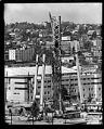 Image of Construction of the Seattle World's Fair, looking northwest, 1961