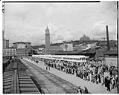Image of Crowds meeting Freedom Train at King Street Station, Seattle, 1948