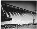 Image of Open spillway at the Grand Coulee Dam, Columbia River Basin, Washington, 1942