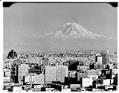 Image of Mount Rainier from downtown Seattle, July 1960