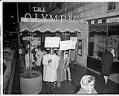 Image of Civil rights marchers in front of Olympic Hotel, Seattle, 1964