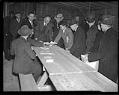 Image of Incarcerees registering at the Puyallup Assembly Center, Puyallup, 1942