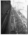 Image of Boeing workers marching through downtown Seattle, 1943
