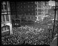 Image of Boeing workers demonstrating in downtown Seattle, 1943