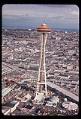 Image of Aerial view of the Space Needle, Seattle, 1962