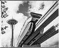 Image of Monorail and Space Needle, Seattle World's Fair, 1962