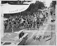 Image of Bicycle riders demonstrating for bike paths, Mercer Island, April 22, 1961