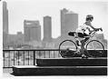 Image of Susan Rice of Kirkland training for the Seattle to Portland (STP) bike ride, Seattle, June 22, 1989