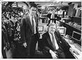 Image of Mike Hallman and other Microsoft executives, Bellevue, December 4, 1990