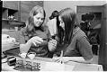 Image of Two women at the Aradia Women's Clinic, Seattle,  November 16, 1972