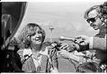 Image of Peggy Maze, director of Neighbors in Need, announcing run for State Senate, Seattle, June 27, 1974