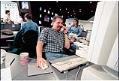 Image of Jerry Dyer working at Microsoft's Redmond campus, June 25, 1996