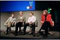 Image of Bill Gates and Microsoft executives on panel at conference, Redmond, October 10, 1996