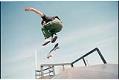 Image of Skateboarder at the Seattle Center skateboard park, Seattle, April 11, 1997