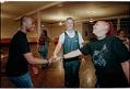 Image of Three young actors in the Theater of Liberation, Seattle, May 29, 1997