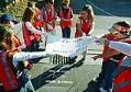 Image of Children stenciling storm drain signs in Bellevue, November 9, 2002