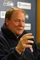 Image of Mike Holmgren at a Seattle Seahawks press conference, Kirkland, December 31, 2002