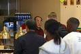 Image of Owner Jae Oh waiting on customers at Magic Garden Chinese Eatery, Seattle, January 16, 2003