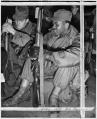 Image of Two soldiers at Fort Lawton before transfer to Korea, November 29, 1950