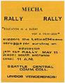 Image of MEChA rally poster, May 1977