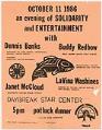 Image of Evening of Solidarity and Entertainment at Daybreak Star Center flier, 1986