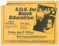 Image of S.O.S. for Black Education, flier from Freedom Socialist Party, 1987