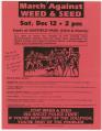 Image of March Against Weed & Seed flier, 1992