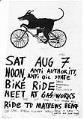 Image of Anti-authority, anti-oil state bike ride flyer, August 7, 1993