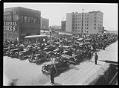 Image of Jitney buses in protest parade, Seattle, 1918