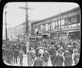 Image of Crowds during streetcar strike, Seattle, 1903