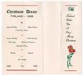 Image of Firland Sanatorium Christmas dinner menu, 1938