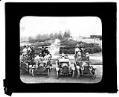 Image of Women's Commercial Club of Seattle in automobiles at Volunteer Park, Seattle, circa 1914