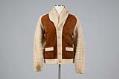 Image of Shawl-collared sweater with suede, 1970s-1990s