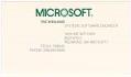 Image of Ric Weiland's Microsoft business card, circa 1986