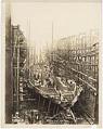 Image of S.S. West Elcasco hull under construction in scaffolding, Skinner & Eddy shipyard, Seattle, July 26, 1918
