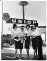 Image of Donna Rydberg with Union Oil Company's Sparkle Corps, Seattle, 1962