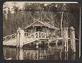 Image of Beaux Arts Village gazebo on bridge, circa 1910
