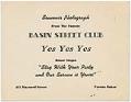 Image of Souvenir photo folder from the Basin Street Club, Seattle, circa 1945