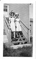 Image of Laura Burnham and another woman in WAVES uniforms, circa 1945