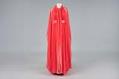 Image of Pink chiffon gown and cape designed by Kiki Hart, 1970s