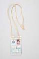 Image of Ric Weiland ID badge from the Gay Games, 1990