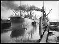 Image of Steamships at Smith Cove docks, Seattle, circa 1905